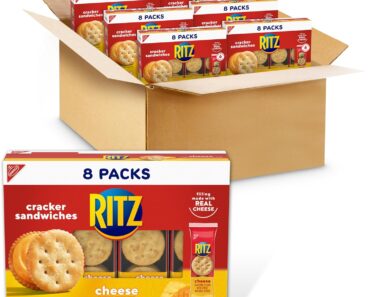 RITZ Cheese Sandwich Crackers, 48 Snack Packs – Only $14.78!