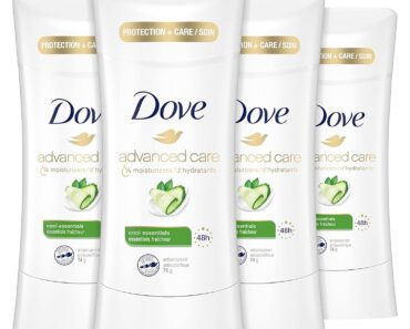 Dove Advanced Care Antiperspirant Cool Essentials (4 Count) – Only $12.17!