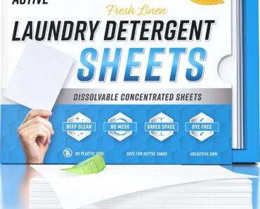 Laundry Detergent Sheets Eco Washing Strips (80 Loads) – Only $13.95!