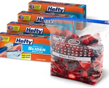 Hefty Slider Calendar Gallon Freezer Bags, 25 Count (Pack of 4) – Only $11.81!