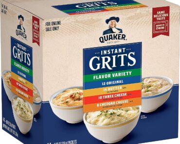 Quaker Instant Grits, 4 Flavor Variety Pack (44 Count) – Only $9.41!