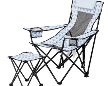 Ozark Trail Lounge Camp Chair with Detached Footrest – Only $17.50!