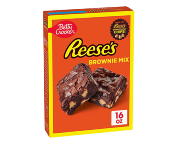Betty Crocker REESE’S Peanut Butter Premium Brownie Mix, 16 oz – Just $2.36!