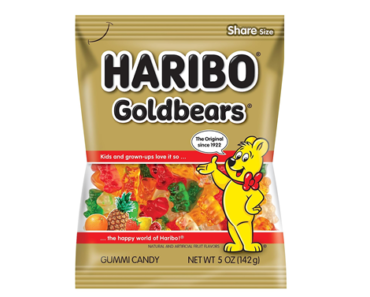 Haribo Gummi Candy, Original Gold-Bears, 5 Ounce Bags (Pack of 12) – Just $8.99!