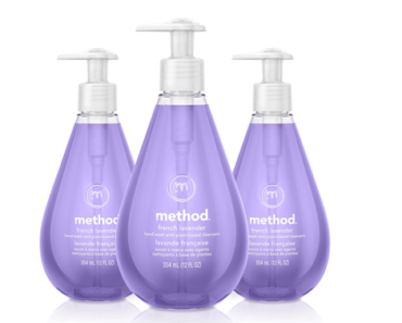 Method Gel Hand Wash, French Lavender, Biodegradable Formula, Pack of 3 – Just $5.60!