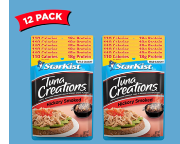 StarKist Tuna Creations Hickory Smoked, 2.6 Oz, Pack of 12 – Just $8.81!