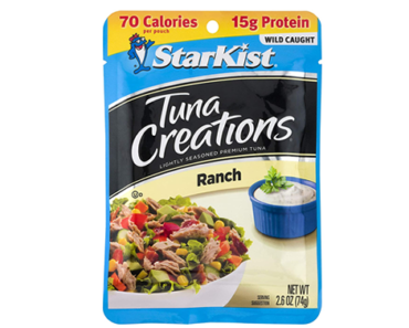 StarKist Tuna Creations Ranch, 2.6 oz pouch – Pack of 12 – Just $9.85!