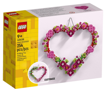 LEGO Heart Shaped Arrangement of Artificial Flowers for Valentine’s Day, 40638 – Just $12.99! BACK IN STOCK!
