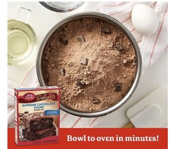 Betty Crocker Delights Supreme Chocolate Chunk Brownie Mix, 18 oz. – Just $1.82!