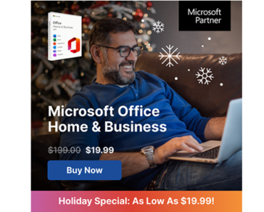 Microsoft Office – One Time Purchase – No Monthly Fees!