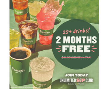 Panera Unlimited Sip Club! UNLIMITED DRINKS FOR FREE!
