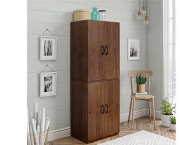 Mainstays 4-Door 5′ Storage Cabinet – Just $58.00!