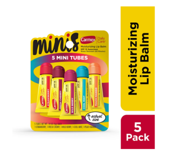 Carmex Daily Care Minis Lip Balm Tubes, 5 Count – Just $5.97!