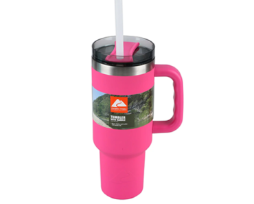 PINK Ozark Trail 40 oz Vacuum Insulated Stainless Steel Tumbler – Just $19.97!