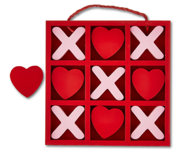 Valentine’s Day Red & Pink Heart XOXO Tic Tac Toe Game – Just $6.98!