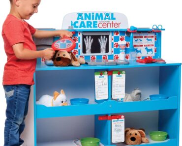 Melissa & Doug Animal Care Veterinarian and Groomer Wooden Activity Center – Only $85.16!
