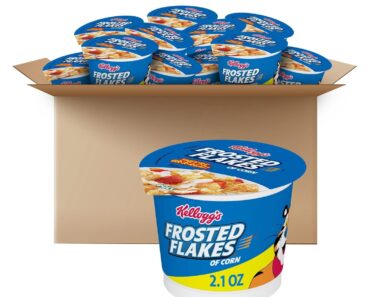 Kellogg’s Frosted Flakes Breakfast Cereal Cups (12 Cups) – Only $11.52!