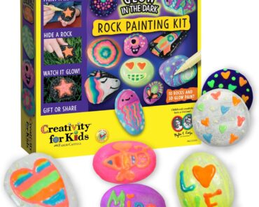 Creativity for Kids Glow in the Dark Rock Painting Kit – Only $7.99!