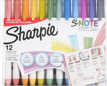 SHARPIE S-Note Creative Markers, Highlighters (12 Count) – Only $8.83!