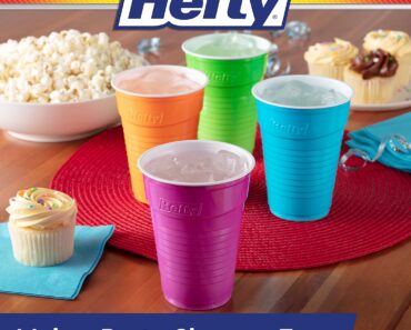 Hefty Party On Disposable Plastic Cups (100 Count) – Only $7!