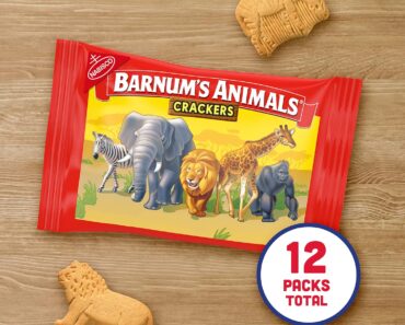 Barnum’s Original Animal Crackers, 12 Snack Packs – Only $3.76!