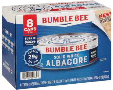 Bumble Bee Solid White Albacore Tuna in Water 5 oz Can (Pack of 8) – Only $9.09!