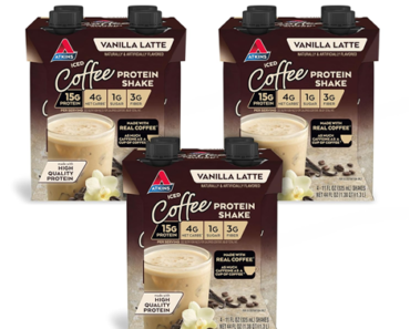 Atkins Iced Coffee Vanilla Latte Protein Shake – Pack of 12 – Just $10.87!