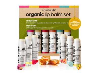 ArtNaturals Organic Beeswax Lip Balm Gift Set – Just $5.96!