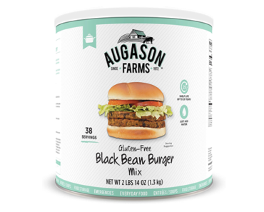 Augason Farms Gluten-Free Black Bean Burger 2 lbs 14 oz No. 10 Can – Just $14.35!