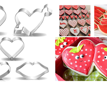 Valentine’s Day 5 Piece Heart Cookie Cutter Set – Just $9.99!
