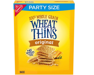 Wheat Thins Original Whole Grain Wheat Crackers, Party Size, 20 oz Box – Just $1.97!