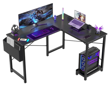 L Shaped Computer Desk – Gaming Table Corner Desk – Just $59.99!