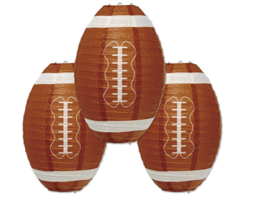 Football Paper Lanterns 11-Inch – 3 Pack – Just $8.40!