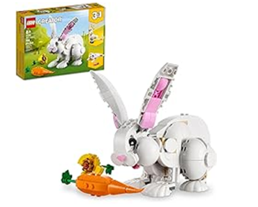 LEGO Creator 3 in 1 White Rabbit Animal Toy Building Set 31133, Makes a Great Easter Basket Filler – Just $15.99!