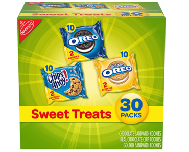 Nabisco Cookies Sweet Treats Variety Pack Cookies – Oreo, Chips Ahoy, & Golden Oreo – 30 Snack Pack – Just $6.59!