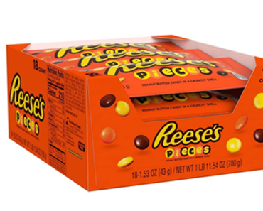 REESE’S PIECES Peanut Butter Candy Bags, 18 Count – Just $14.95!