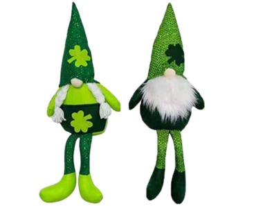 St. Patrick’s Day Gnomes, 2 Piece Set – Just $7.49!