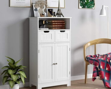 Homfa Bathroom Floor Storage Cabinet – Only $89.99!