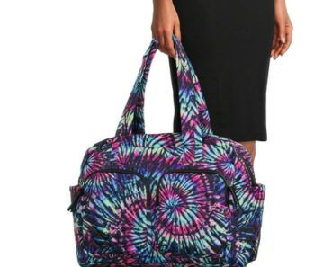 No Boundaries Women’s Double Pocket Weekender Multi-Color TieDye – Only $11.72!