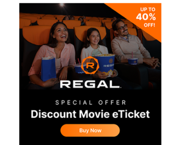 Regal Premiere Movie Tickets! Big Savings On The Big Screen!