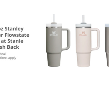 Get a FREE Stanley 30 oz Tumbler from Stanley and TopCashBack! LAST DAY!