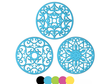 Silicone Multi-Use Carved Trivet Mat – Set of 3 – Just $9.99!