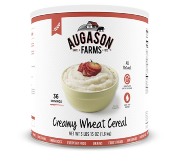 Augason Farms Creamy Wheat Cereal – #10 Can – Just $8.49!
