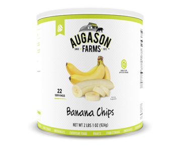 Augason Farms Banana Chips 2 lbs 1 oz No. 10 Can – Just $8.98!