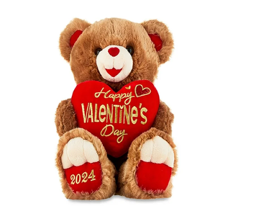 Valentine’s Day Brown Sweetheart Teddy Bear – Just $9.97!