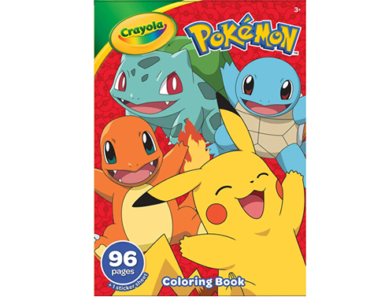 96-Page Crayola Pokémon Coloring Book w/ Sticker Sheet – Just $2.37!