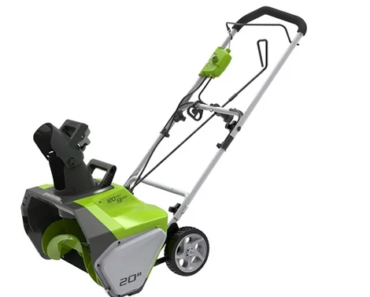Greenworks 13 Amp 20 in. Corded Electric Snow Thrower – Just $68.00! HUGE price drop!