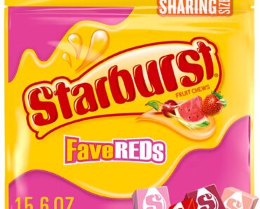 STARBURST FaveREDS Fruit Chews Chewy Easter Candy, Sharing Size, 15.6 oz Bag – Only $3!