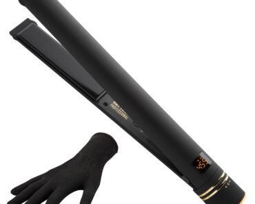 Hot Tools Pro Artist Black Gold Evolve Ionic Salon Hair Flat Iron – Only $48.78!