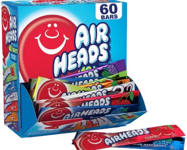 Airheads Candy Bars, Variety Bulk Box (60 Count) – Only $7.94!
